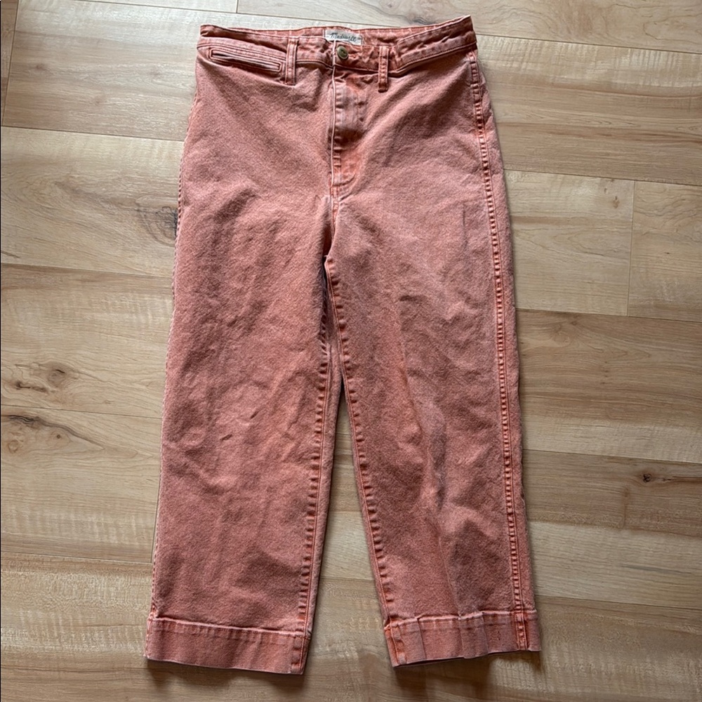 Madewell Slim Emmett Wide Leg Crop, Size 30